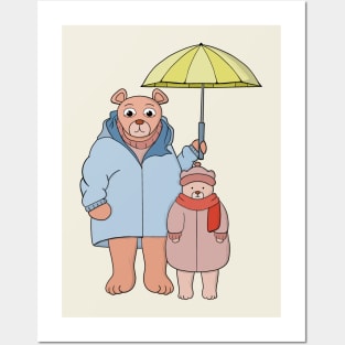 Kindness Bear Daddy Cute Dad Father Posters and Art